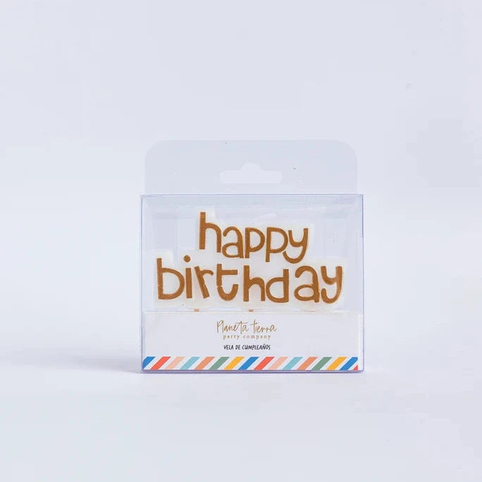 VELAS “HBDAY” WHITE & GOLD