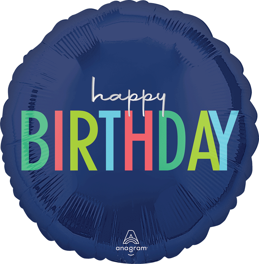 HAPPY BIRTHDAY BLUE 18"