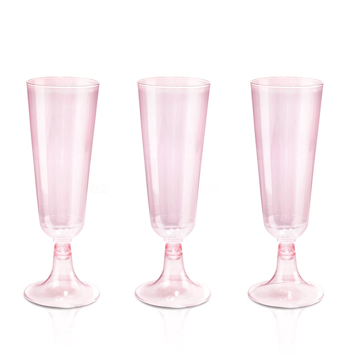 PLASTIC PINK FLUTES