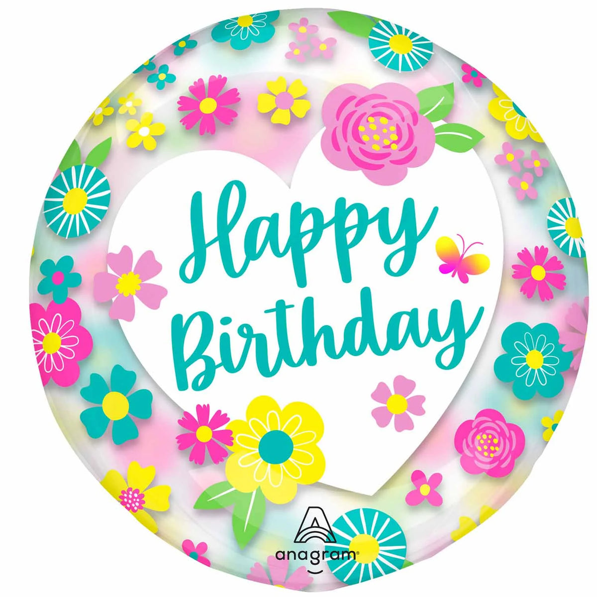 ESFERA TRANSPARENTE HBDAY FLORES