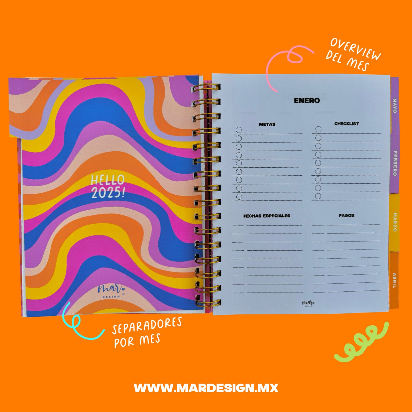 AGENDA PINK FLOWER