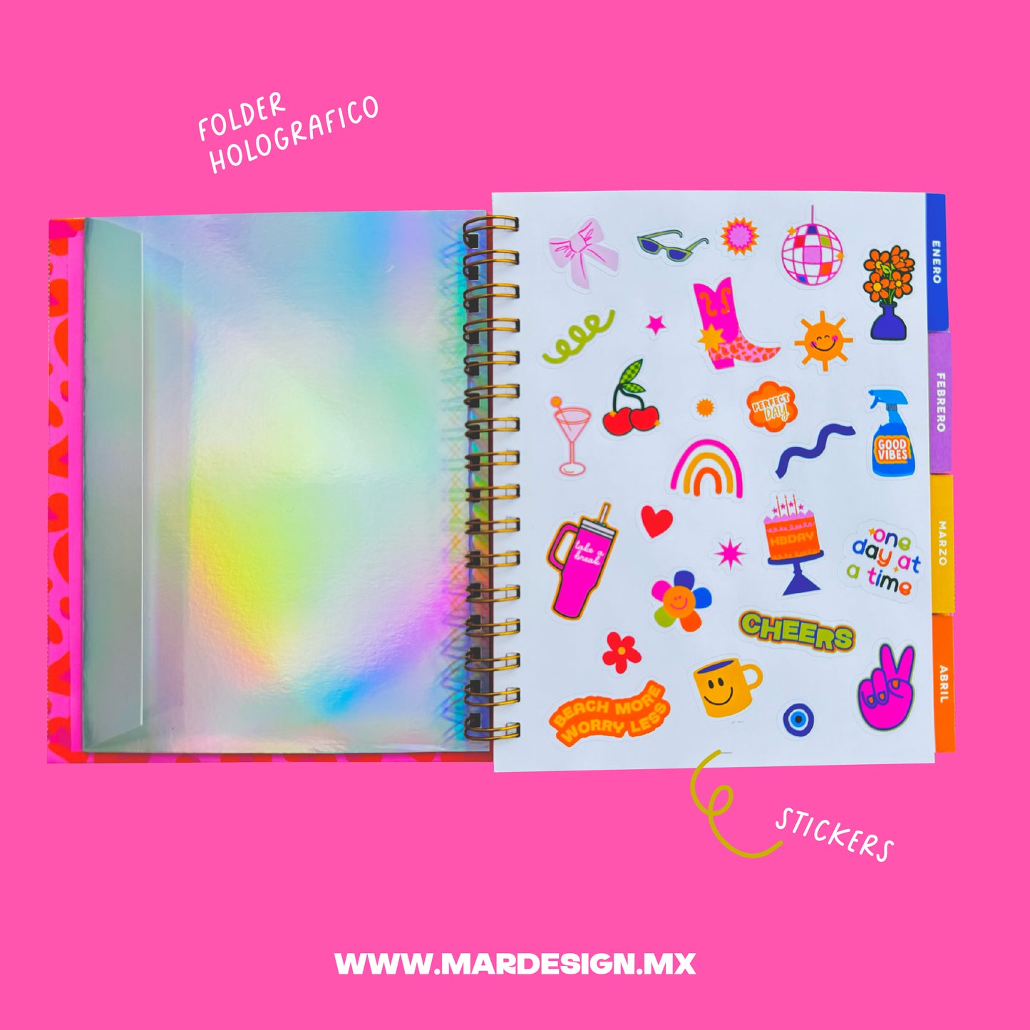 AGENDA PINK FLOWER