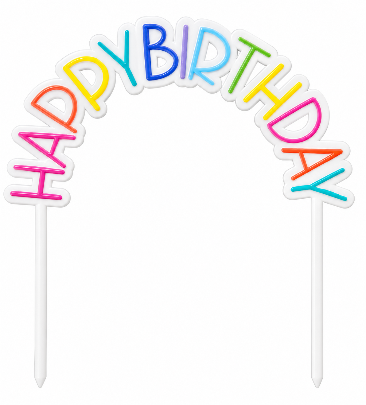 CAKE TOPPER ARCO HAPPYBDAY