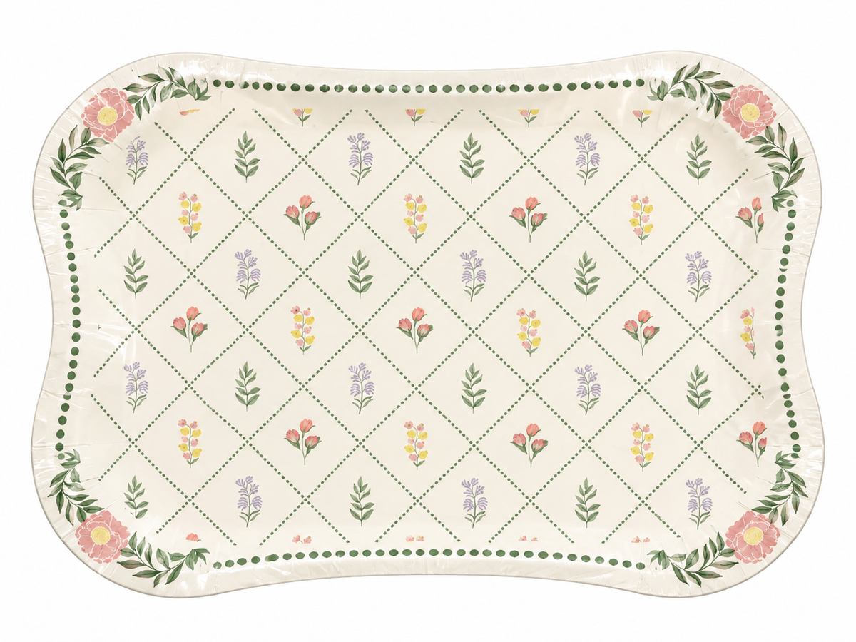 PLATOS GRANDES FLORES VINTAGE