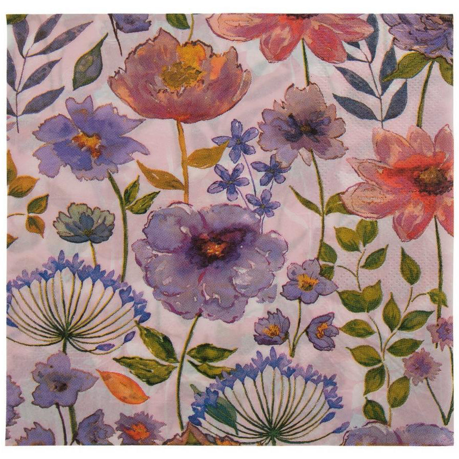 WATERCOLOR FLOWER NAPKINS