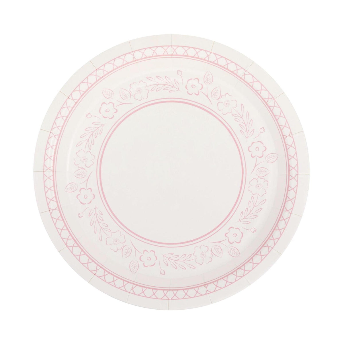 PINK FLOWERS PLATE
