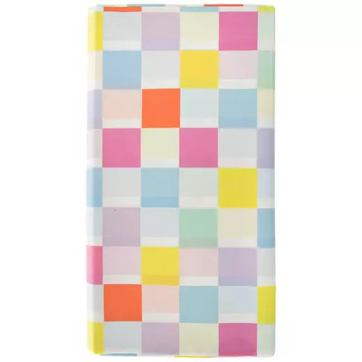 PASTEL CHECK TABLE COVER