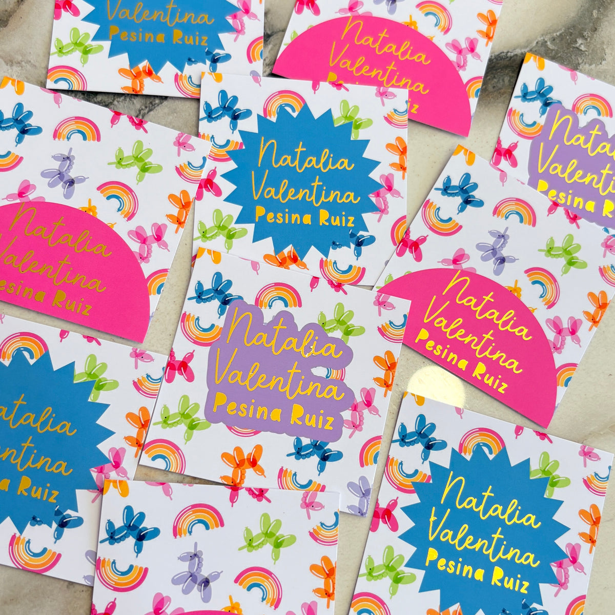 TAGS RAINBOW BALLONS