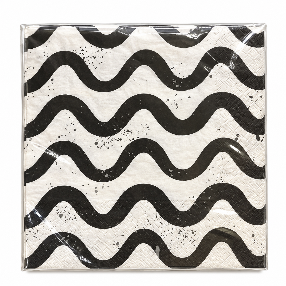 SERVILLETAS WAVES BLACK