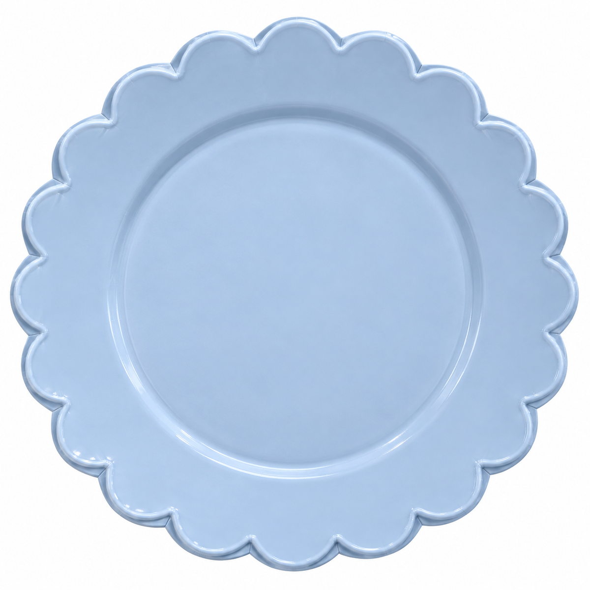 PLATOS CHICOS DE PLASTICO CELESTE