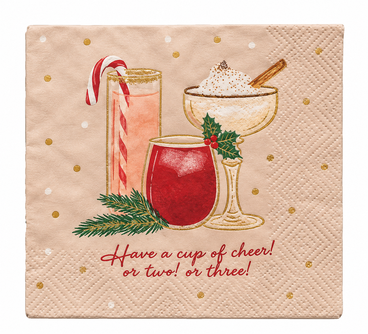 CHRISTMAS COCKTAIL NAPKIN