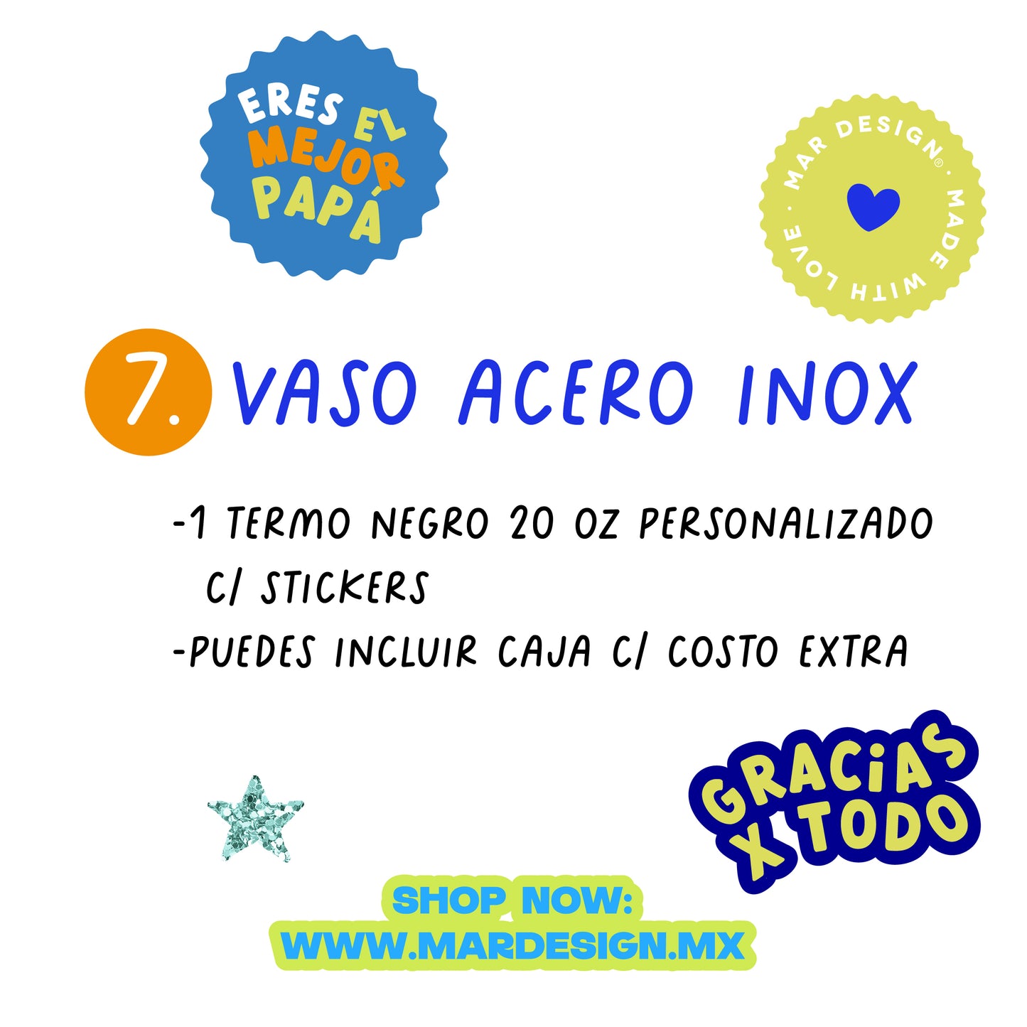 VASO ACERO INOXIDABLE