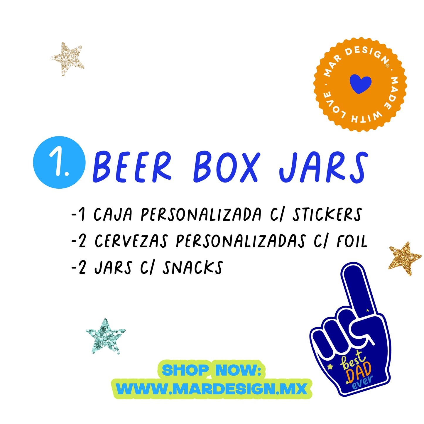 BEER BOX JARS