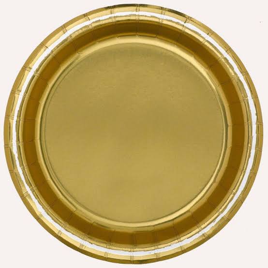 GOLD DINNER PLATE LINEA BLANCA