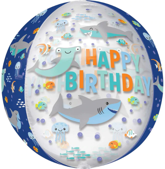 ESFERA TRANSPARENTE HBDAY SHARKS