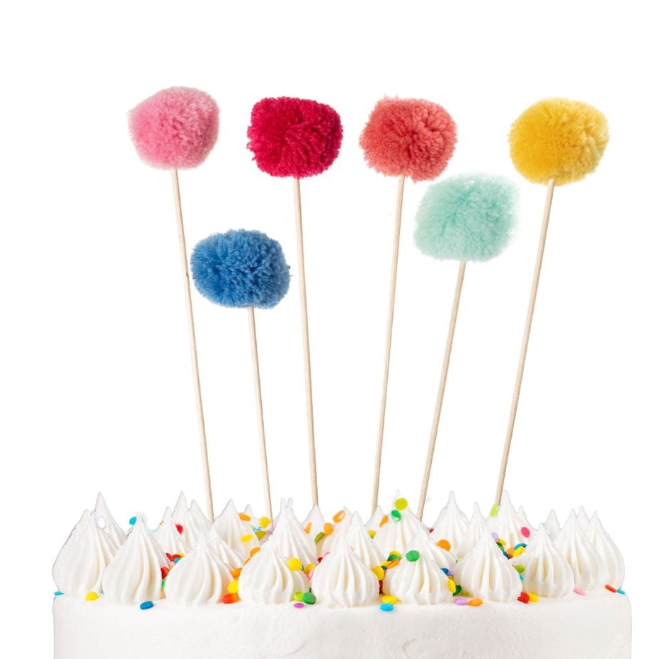 CAKE TOPPER POMPOMS