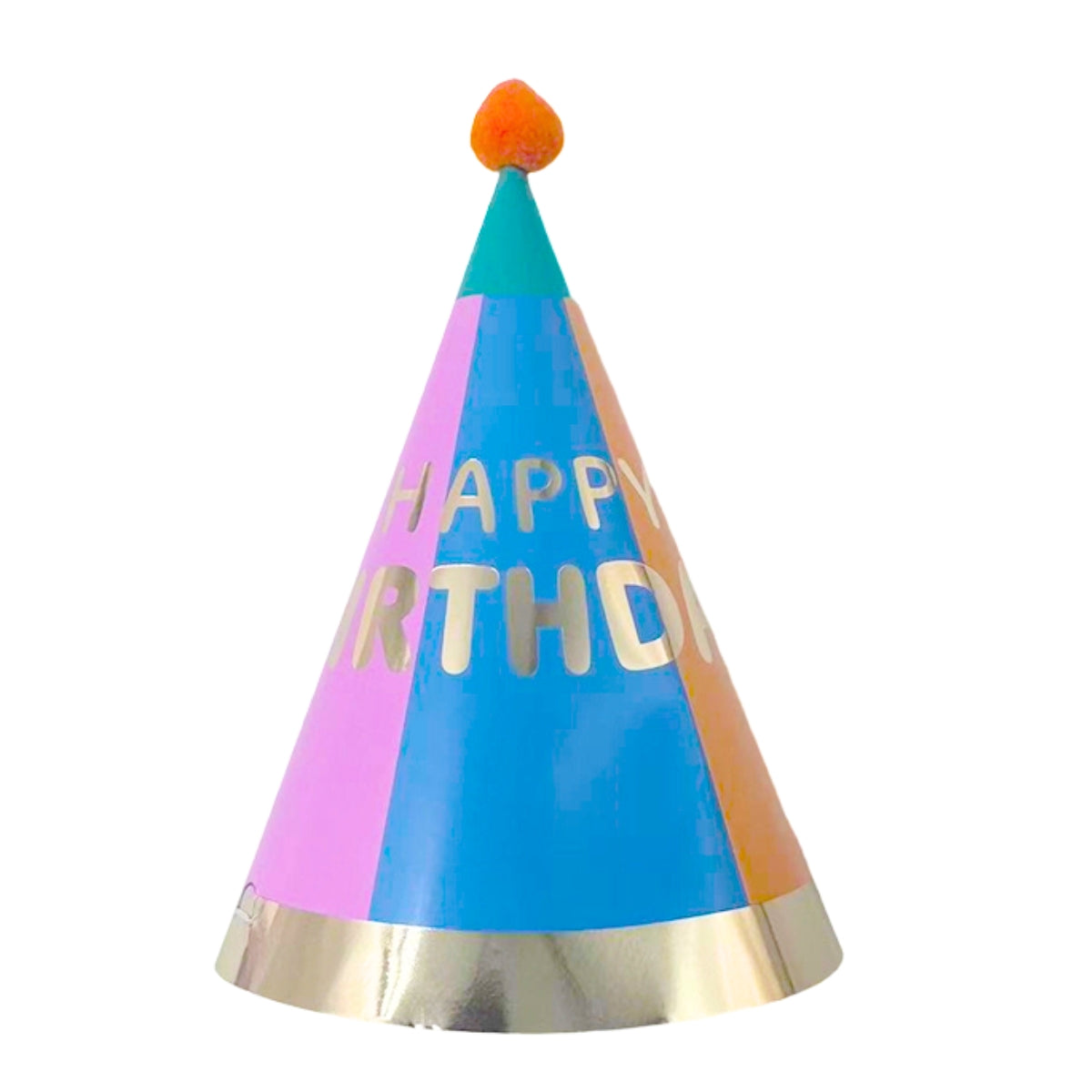 HAPPY BDAY PARTY HAT COLORES