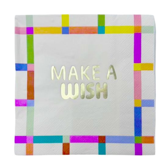 SERVILLETA MAKE A WISH COLORES