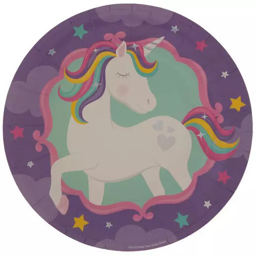 PLATOS CHICO UNICORNIO MORADO
