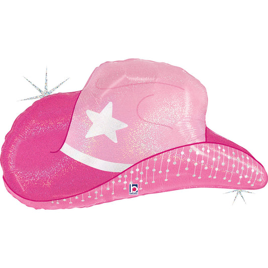 PINK COWGIRL HAT 29"