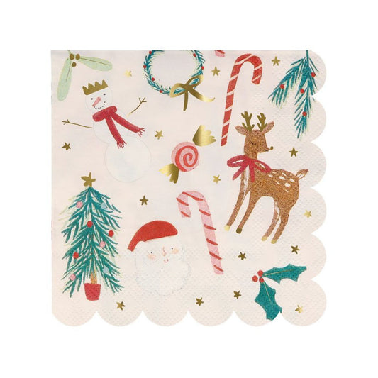 CHRISTMAS FESTIVE NAPKIN CHICAS