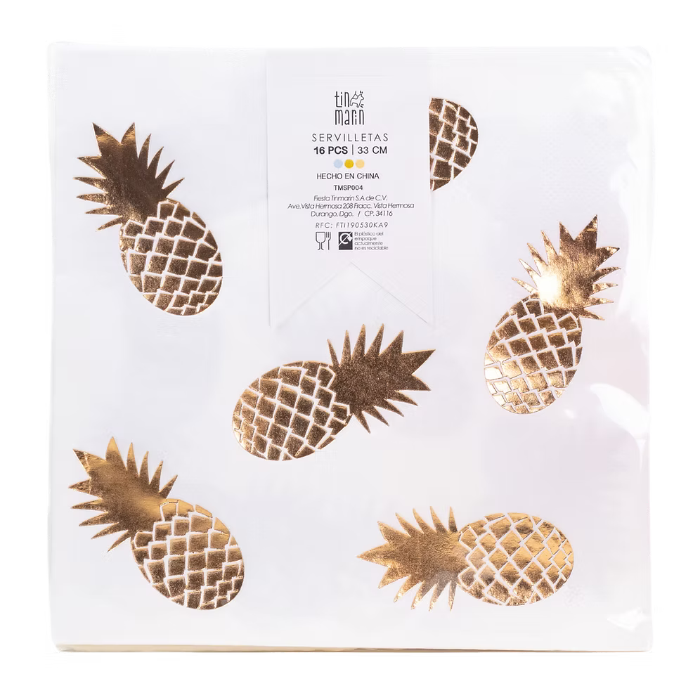 SERVILLETA PINEAPPLE GOLD