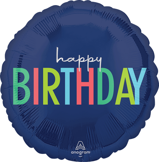 HAPPY BIRTHDAY BLUE 18"