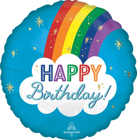 HAPPY BIRTHDAY RAINBOW 18"