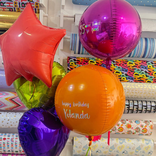 GLOBOS COLORES METALICOS