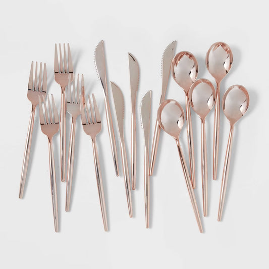 SET CUBIERTOS ROSE GOLD 30 PZ