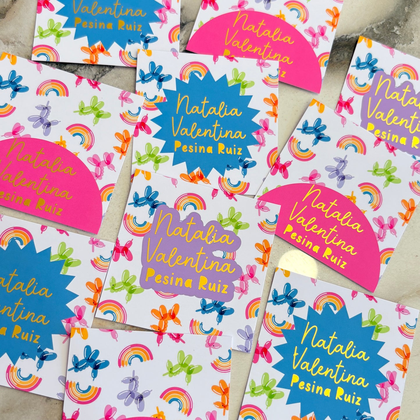 TAGS RAINBOW BALLONS