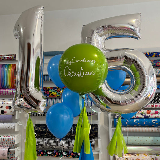 15 BOY SET GLOBOS
