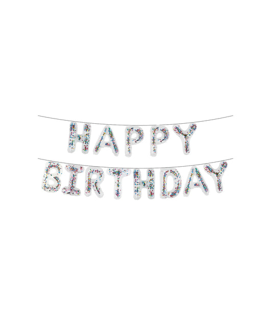 BANNER HBDAY CONFETTI (AIRE)