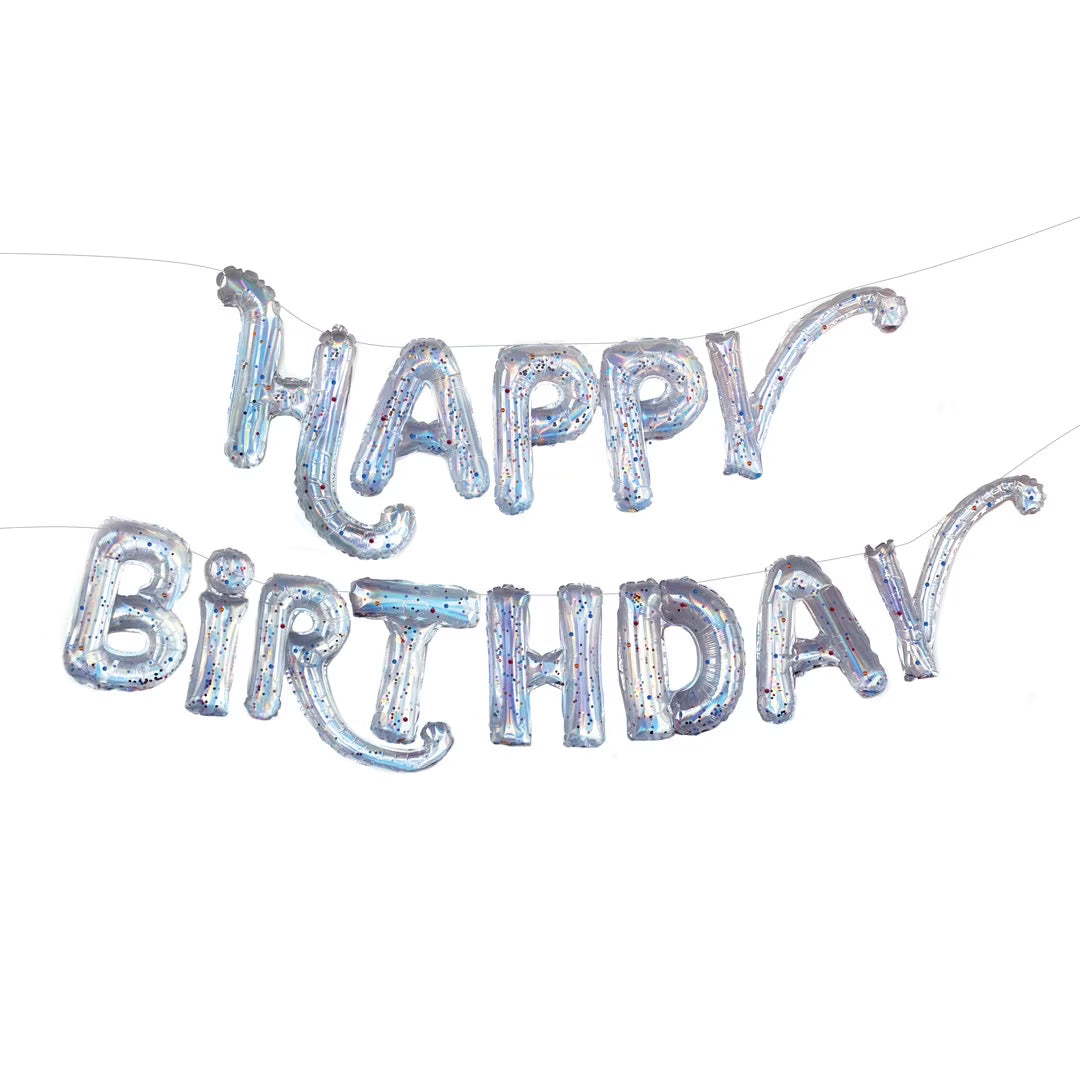 BANNER HAPPY BIRTHDAY CONFETTI  (AIRE)