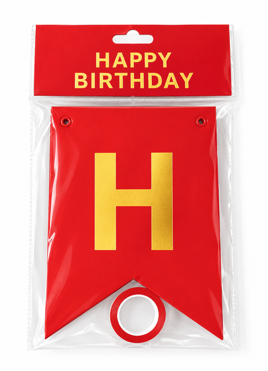 BANNER HBDAY RED