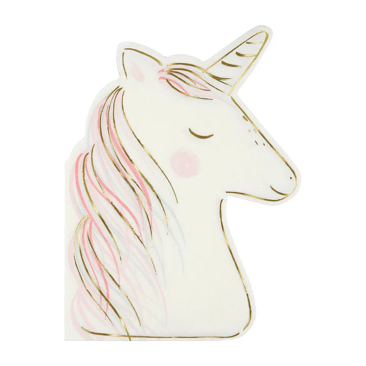 SERVILLETA UNICORNIO BLANCO