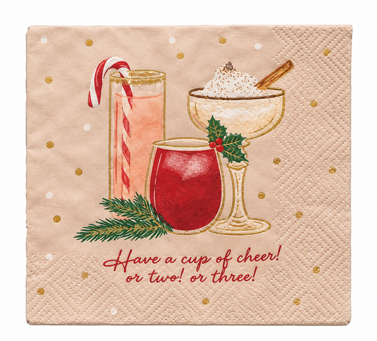 CHRISTMAS COCKTAIL NAPKIN
