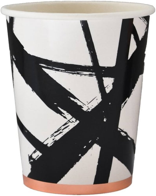 VASO BLACK & WHITE CON TRAZOS