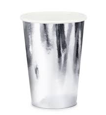 VASO PLATEADO METALICO