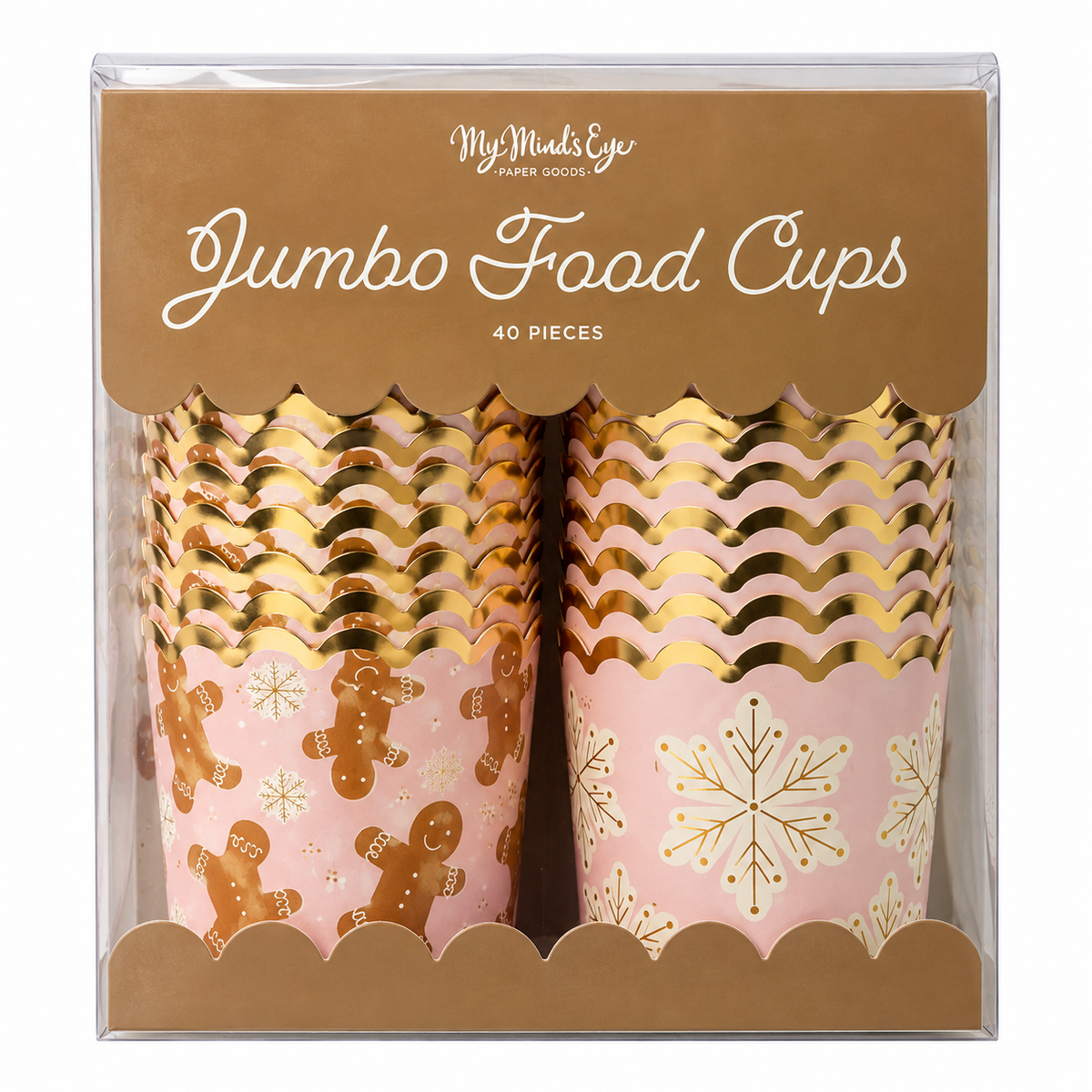 CHRISTMAS BAKING CUPS PINK