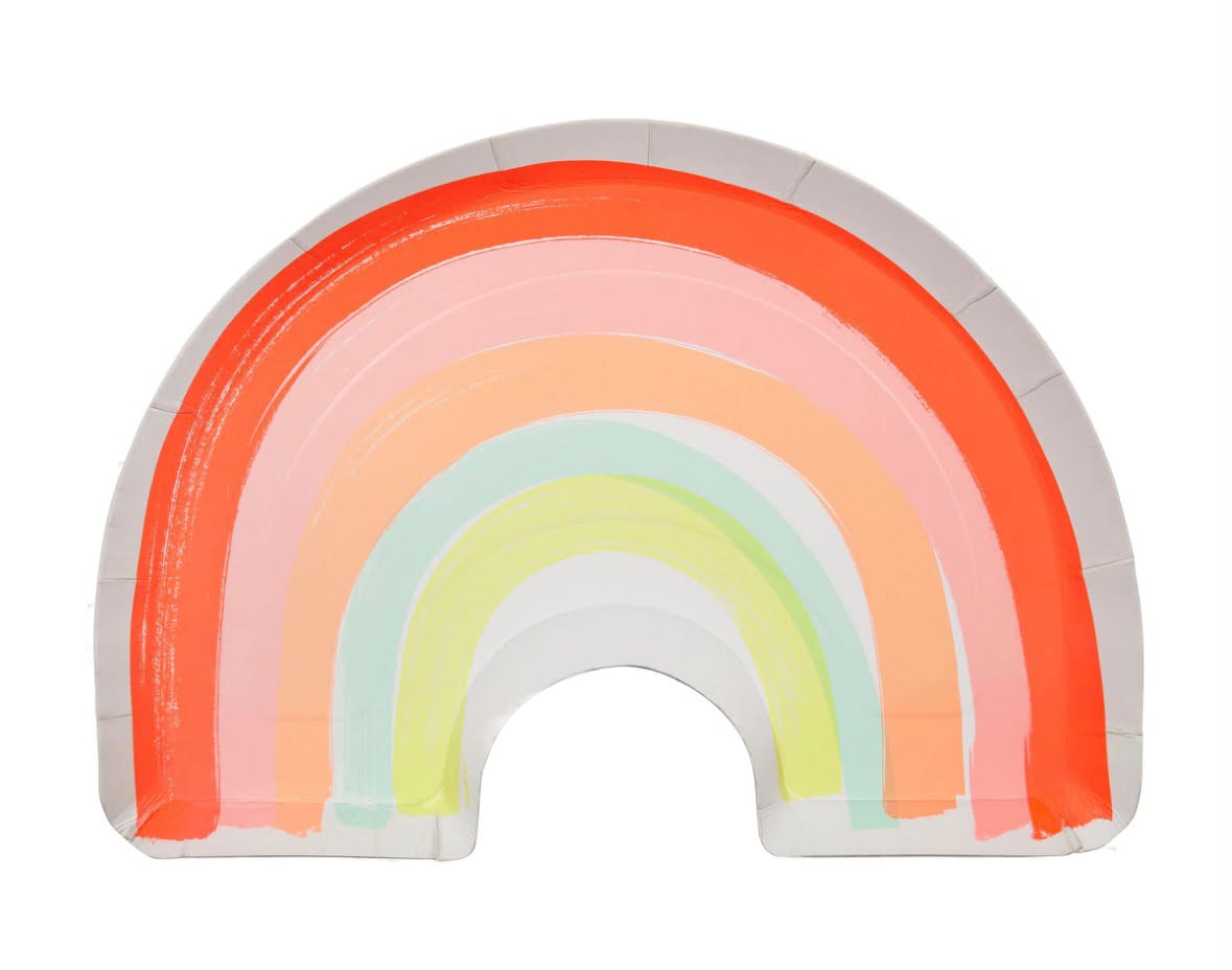 RAINBOW PARTY PLATE