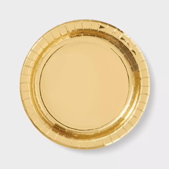GOLD DINNER PLATE