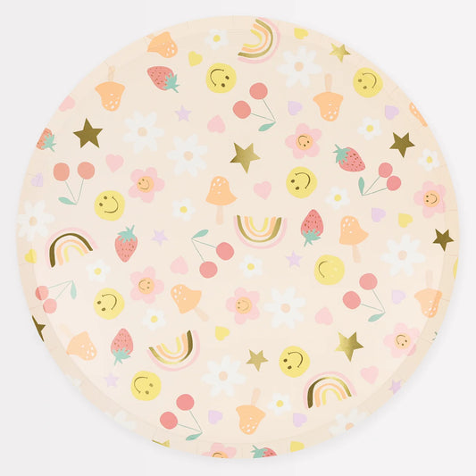 SMILEY FACE LARGE PAPER PLATES