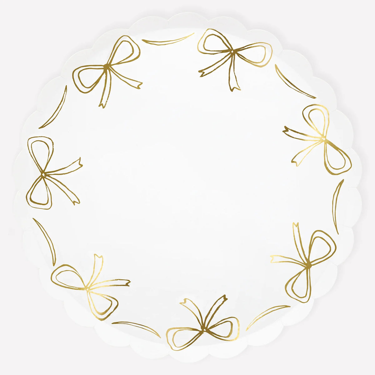 GOLD BOW LARGE PLATES