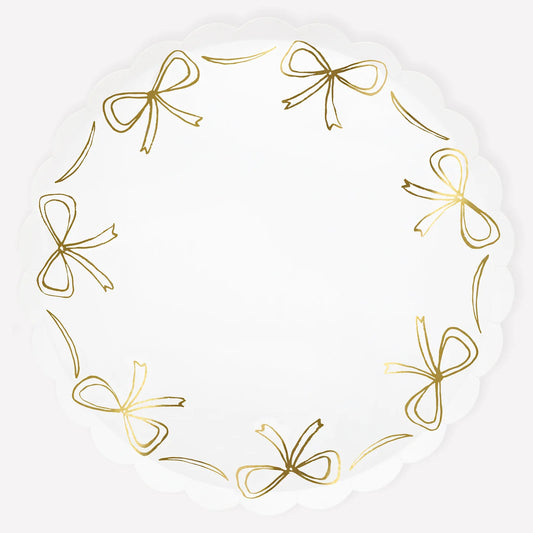 GOLD BOW LARGE PLATES