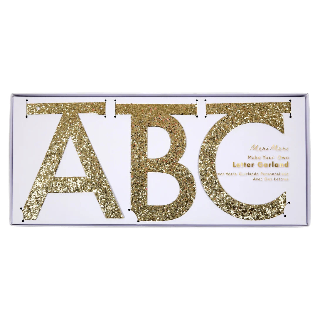 GOLD GLITTER LETTERS