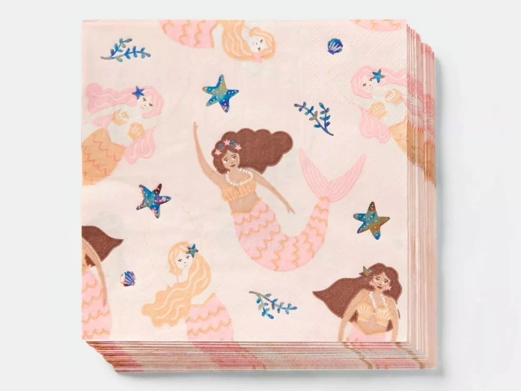 SERVILLETA SIRENAS PINK